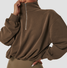 Load image into Gallery viewer, Pullover Zip Sweater
